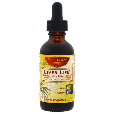 Bioray Liver Life, восстанавливающий тоник для печени, 59 мл (2 жидких унции)