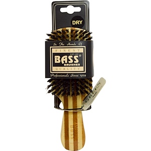 Отзывы о Бэсс Брашес, Classic Men's Club Style, Hair Brush, 100% Wild Boar Bristles, Wood Handle, 1 Hair Brush