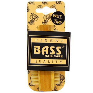 Купить Bass Brushes, Очищающая щетка для ногтей из 100% натуральной щетины, Экстра прочная, 1 щетка  на IHerb