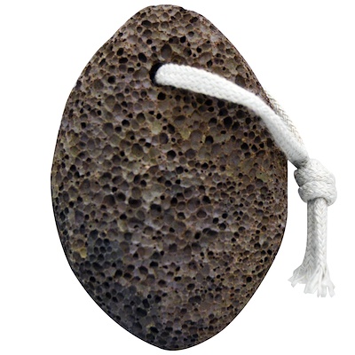 Bass Brushes Настоящий вулканический камень, Для рук, ног & тела, 1 камень