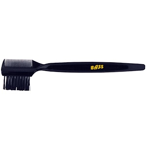 Bass Brushes, Щеточка для бровей и ресниц, Черная пластмассовая ручка, нейлоновая щетина, 1 штука