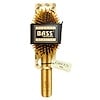 Bass Brushes, Extra Large Oval, Hair Brush, Cushion, Wood Bristles with Stripped Bamboo Handle, 1 Hair Brush