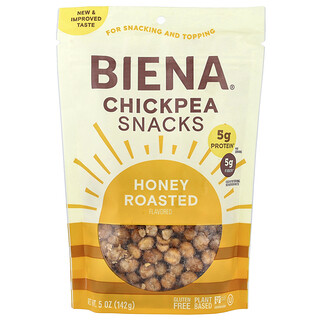 BIENA, Kikærtesnacks, honningristede, 142 g