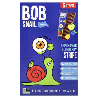Bob Snail, Fruit Stripe, Alma-armud-gilənar, 6 zolaq, 14 q (0,49 oz) hər biri