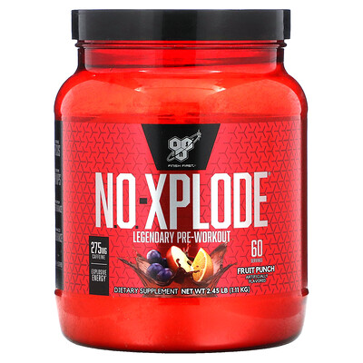 

BSN, N.O.-Xplode, Legendary Pre-Workout, Fruit Punch, 2.45 lbs (1.11 kg)