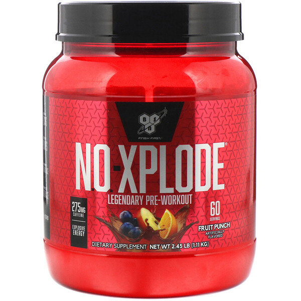 N.O.-Xplode, Legendary Pre-Workout, Fruit Punch, 2.45 lbs (1.11 kg)