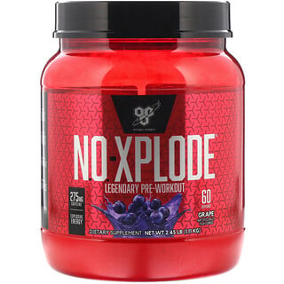 BSN, N.O.-Xplode, Legendary Pre-Workout, Grape, 2.45 lbs (1.11 kg)