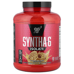 Syntha-6 Isolate, протеїнова порошкова суміш для напоїв, печиво з арахісовим маслом, 4,02 фунта (1,82 кг)