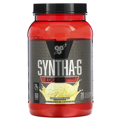 BSN Syntha-6 Edge, питьевая смесь белкового порошка, вкус ванильного молочного коктейля, 2,25 фунта (1,02 кг)