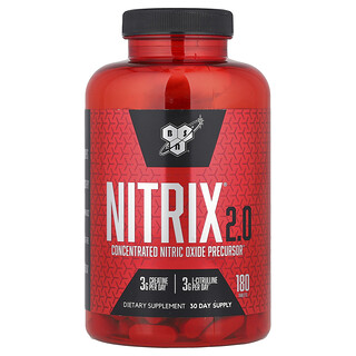BSN, Nitrix® 2.0, tiivistetty typpioksidin esiaste, 180 tablettia