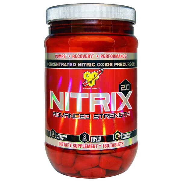 Bsn Nitrix 2 0 Concentrated Nitric Oxide Precursor 180 Tablets Iherb