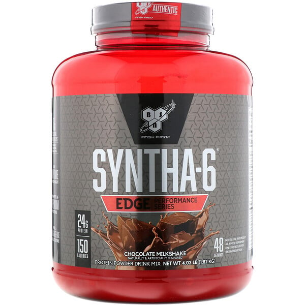 BSN, Syntha-6 Edge, mélange pour boisson protéinée en poudre, milkshake au chocolat, 1,82 kg (4,02 lb)