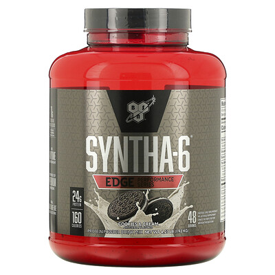 BSN Syntha-6 Edge, протеиновая порошковая смесь, печенье и сливки, 1,92 кг (4,23 фунта)
