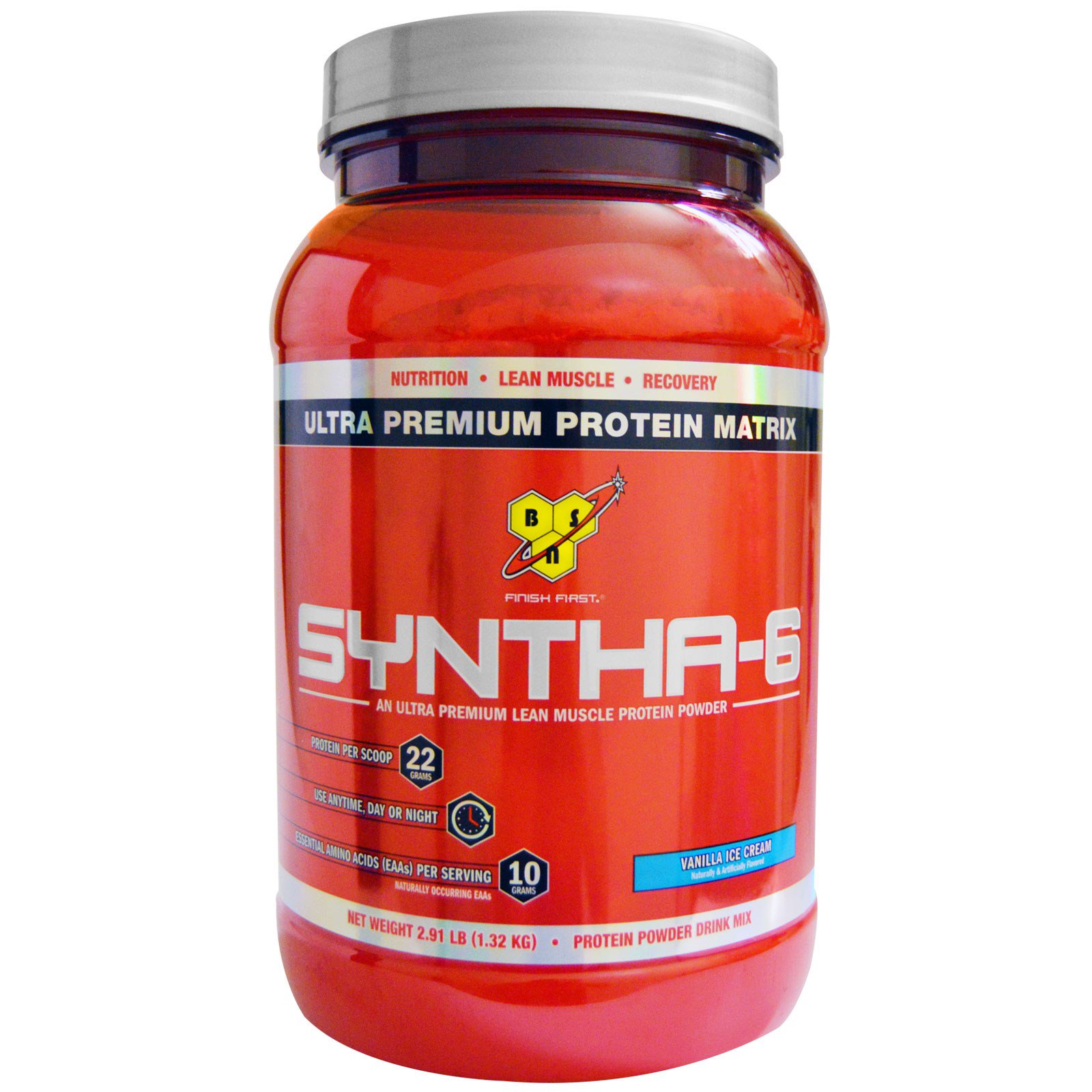 Bsn Syntha 6 Protein Powder Drink Mix Vanilla Ice Cream 2 91 Lbs 1 32 Kg Iherb