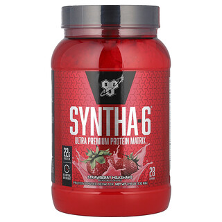 BSN, Syntha-6®, Matriz de proteína ultraprémium, Batido de fresa, 1,32 kg (2,91 lb)