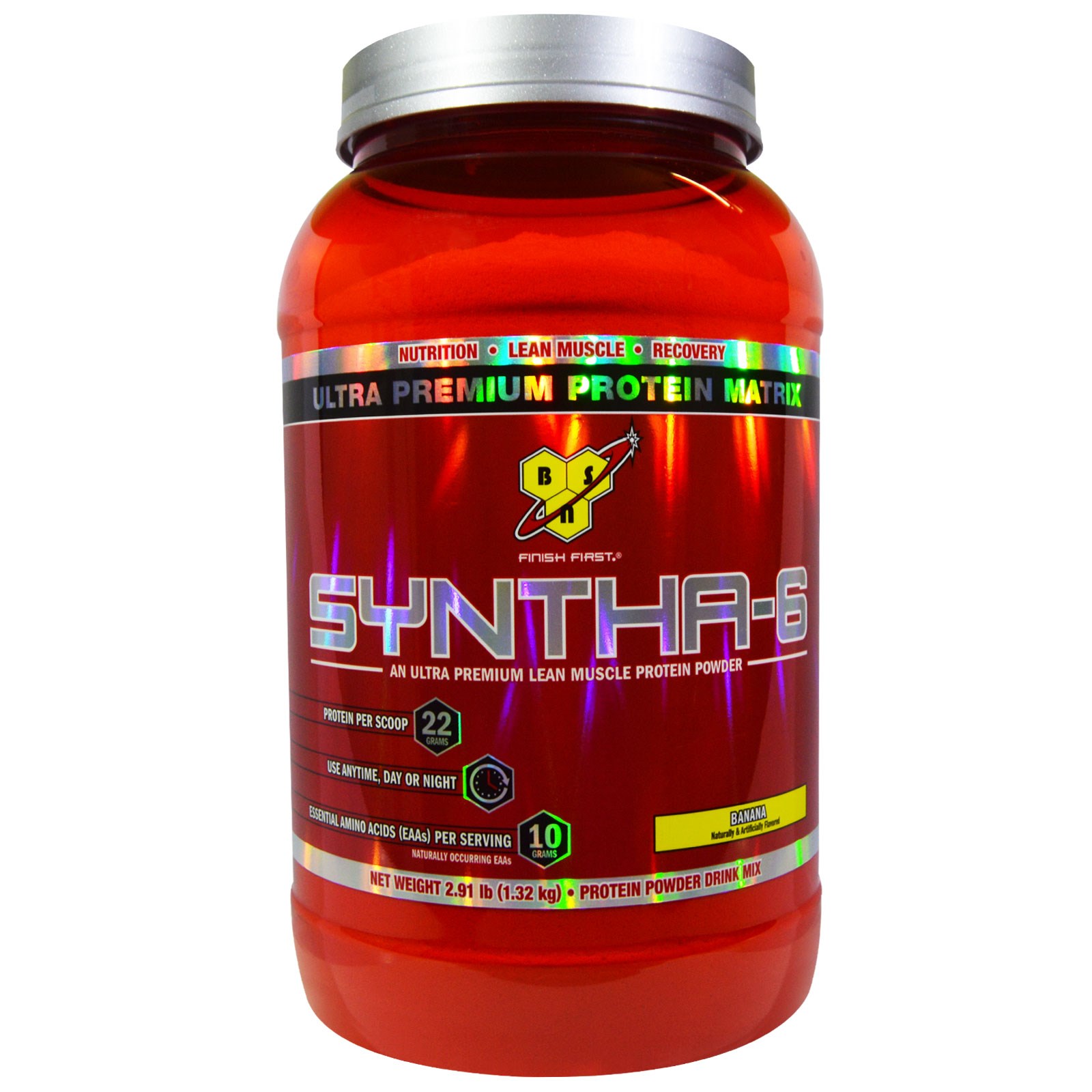 BSN, Syntha-6, Lean Muscle Protein Powder Drink Mix, Banana, 2.91 lbs ...