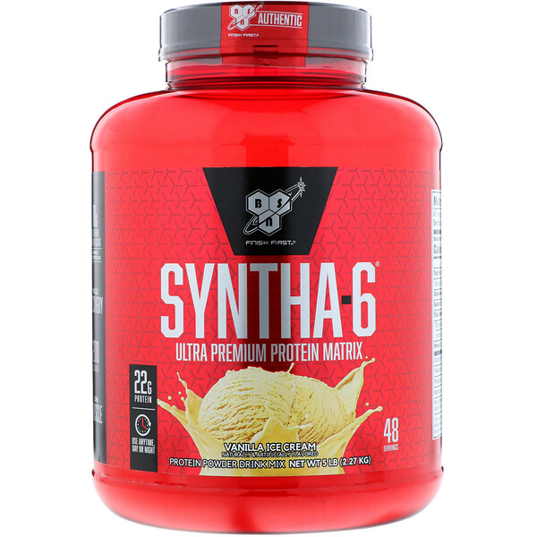 Bsn Syntha 6 Ultra Premium Protein Matrix Vanilla Ice Cream 5 0 Lbs 2 27 Kg Iherb