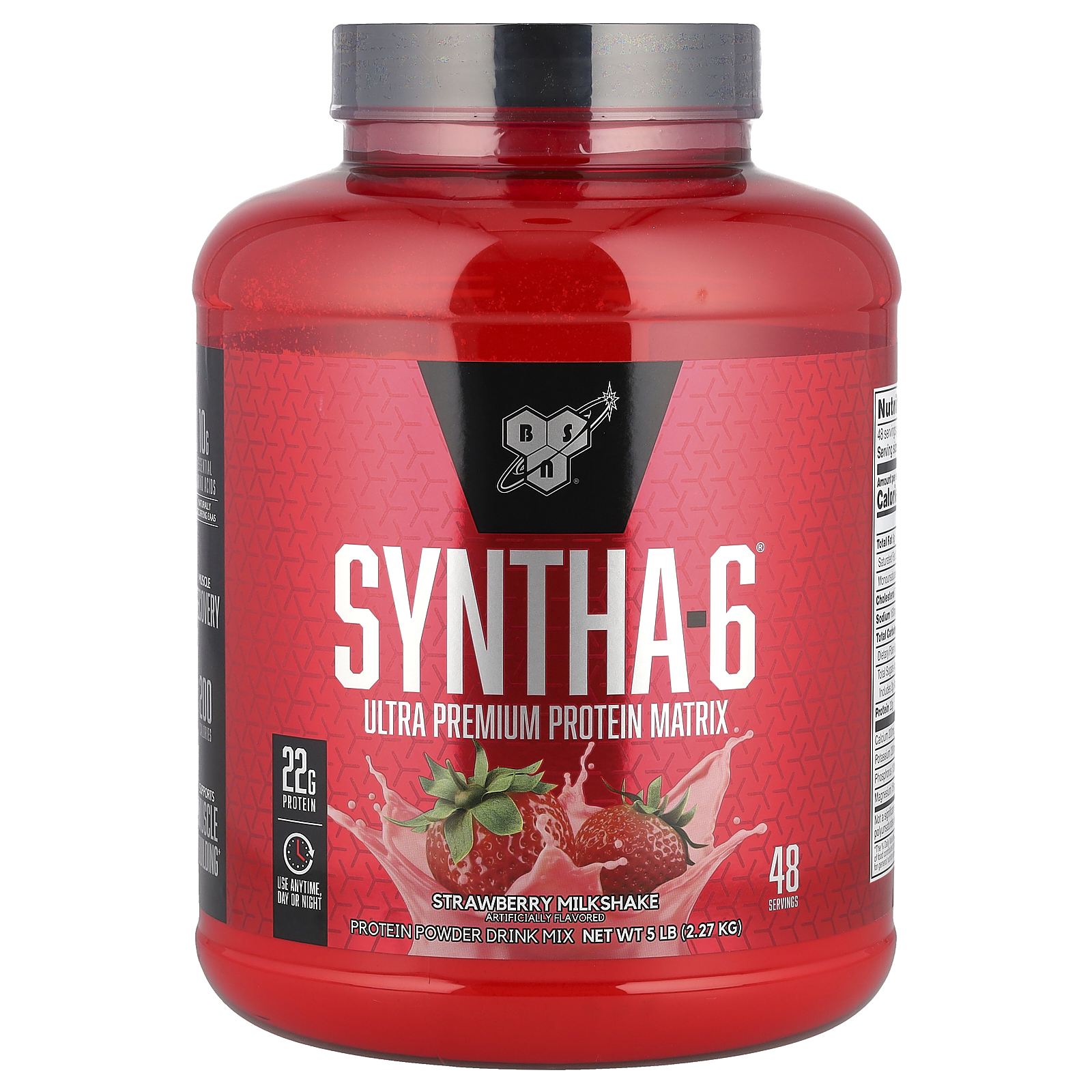 Syntha-6®, Ultra Premium Protein Matrix, Strawberry Milkshake, 5