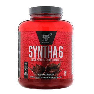 BSN, Syntha-6, mezcla para bebida de proteínas en polvo, licuado de chocolate, 5 lbs (2.27 kg)