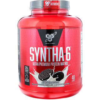 BSN, Syntha-6, Protein Powder Drink Mix, Cookies and Cream, 5.0 lbs (2.27 kg)