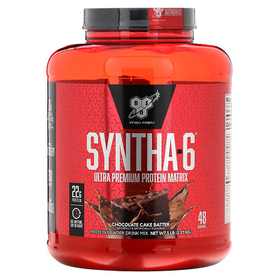 

BSN Syntha-6 Ultra Premium Protein Matrix Chocolate Cake Batter 5 lb (2.27 kg)