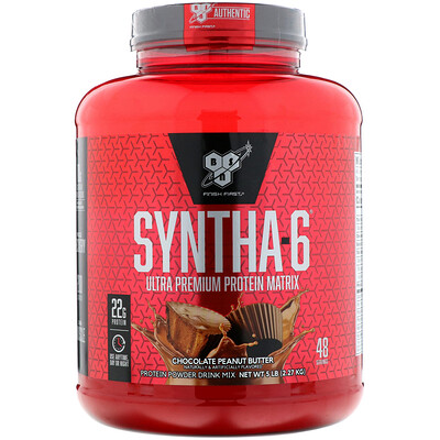 BSN Syntha-6, Ultra Premium Protein Matrix, Powder Drink Mix, Chocolate Peanut Butter