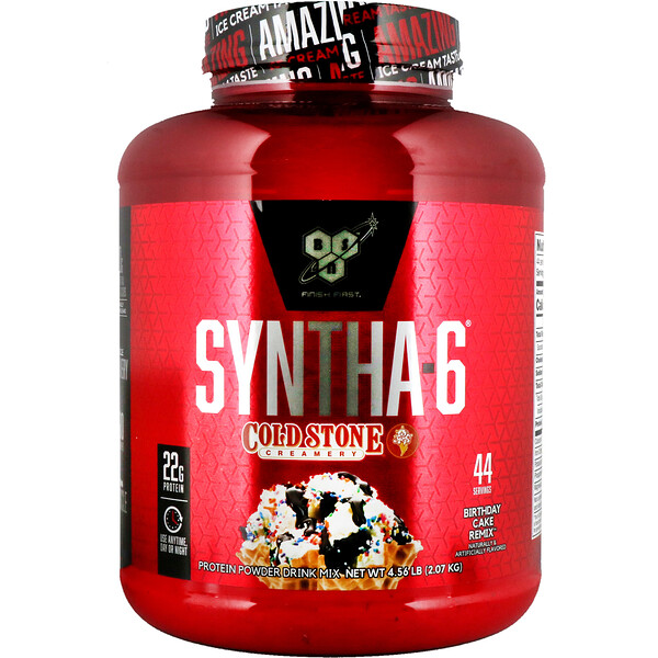 BSN, Syntha-6, Cold Stone Creamery, Geburtstagskuchen-Remix, 4,56 lb (2,07 kg)