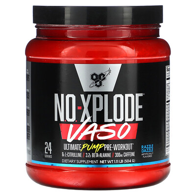 

BSN No-Xplode VASO Ultimate Pump Pre-Workout Razzle Dazzle 1.11 lb (504 g)