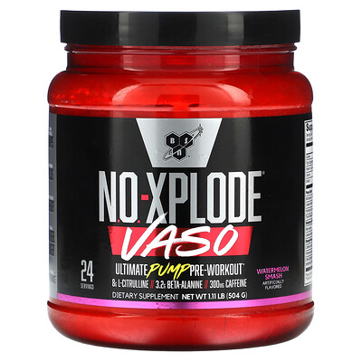 

BSN No-Xplode VASO Ultimate Pump перед тренировкой арбузный сок 504 г (1 11 фунта)