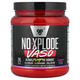 BSN, No-Xplode® VASO, Ultimate Pump Pre-Workout, Smash all’anguria, 504 g