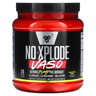 

BSN No-Xplode VASO Ultimate Pump Pre-Workout Pineapple Pump 1.11 lb (504 g)