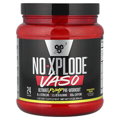 No-Xplode® VASO, Ultimate Pump перед тренуванням, ананас, 504 г