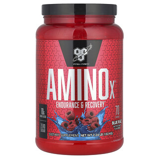 BSN, AminoX®, Resistenza e recupero, gusto Blue Raz, 1,02 kg