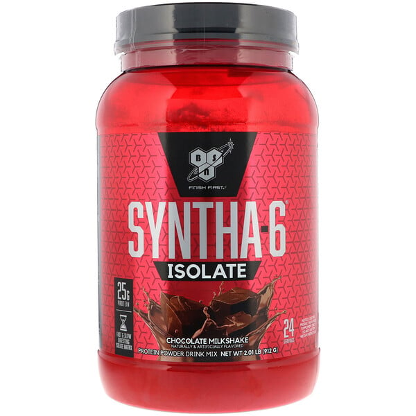 BSN‏, Syntha-6 חלבון מבודד, אבקה להכנת משקה חלבון, מילקשייק שוקולד, 912 גר'