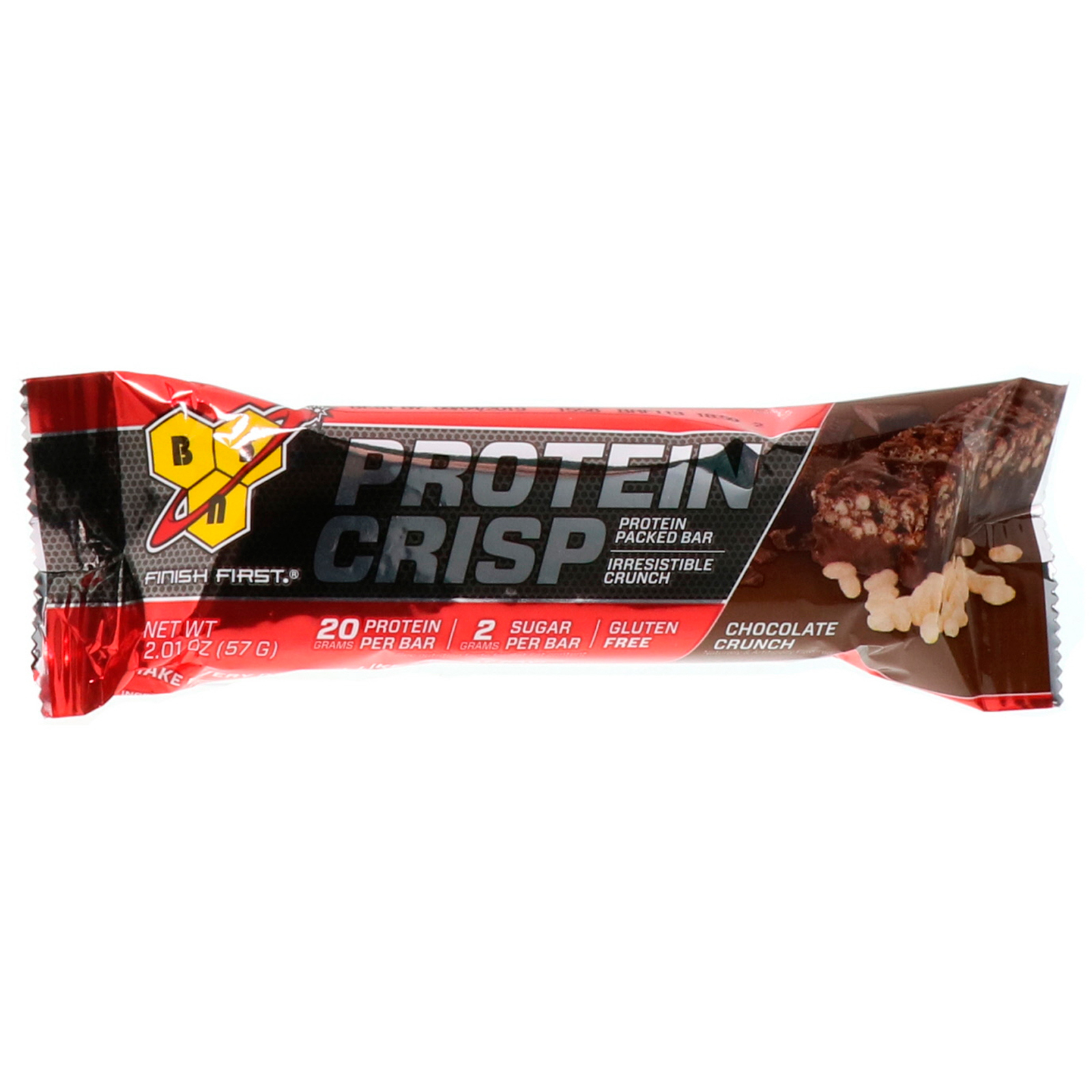 Bsn Protein Crisp Chocolate Crunch Flavor 12 Bars 201 Oz 57 G Each Iherb 3401