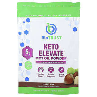 BioTRUST, Keto Elevate, Pudră de ulei C8 MCT, Alune, 190 g