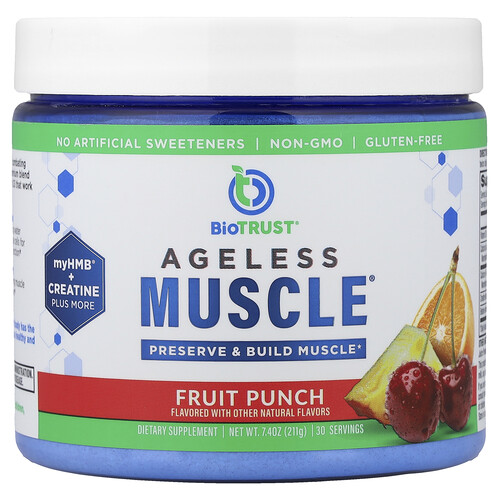 Biotrust Ageless Muscle®, Fruit Punch, 7.4 oz (211 g)
