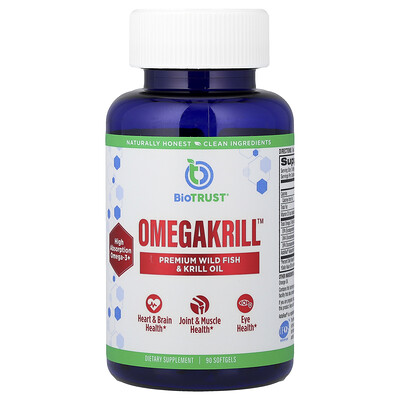 Product Image for BioTRUST, OmegaKrill , 90 Softgels