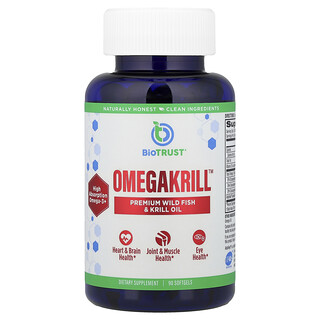 BioTRUST, OmegaKrill™, 90 cápsulas blandas