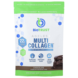 BioTRUST, Ageless Multi-Collagen®, Ciocolată, 260 g