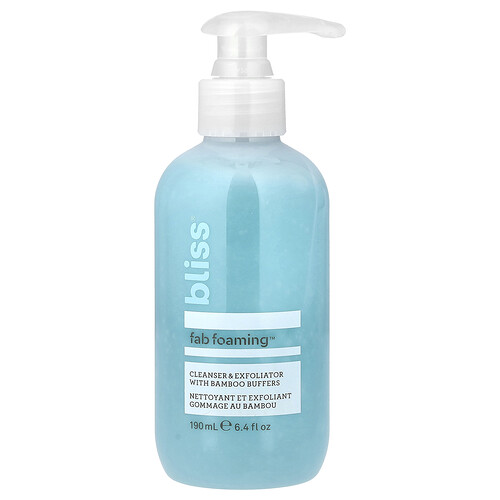 Bliss, Fab Foaming 2-In-1 Cleanser & Exfoliator, schäumender 2-In-1-Reiniger und Peeling, 190 ml (6,4 fl. oz.)