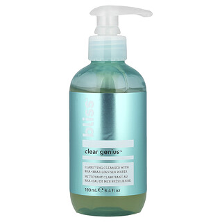 Bliss, Clear Genius™, Agente de limpieza purificante con BHA y agua de mar de Brasil, 190 ml (6,4 oz. líq.)