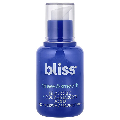 Bliss, Renew & Smooth, Resurfacing Night Serum, 1 fl oz (30 ml)