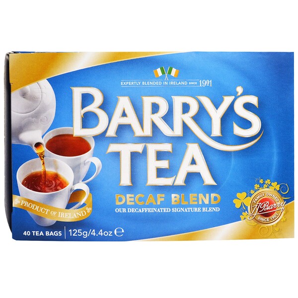 Barry's Tea‏, Decaf Blend, 40 Tea Bags, 4.4 oz (125 g)