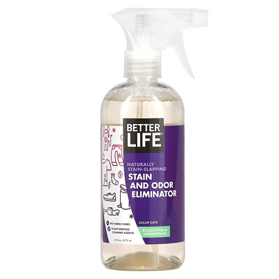 

Better Life Stain and Odor Eliminator Eucalyptus & Lemongrass 16 fl oz (473 ml)