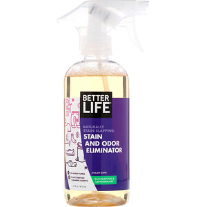 Беттер Лайф, Stain and Odor Eliminator, Eucalyptus & Lemongrass, 16 fl oz (473 ml) отзывы