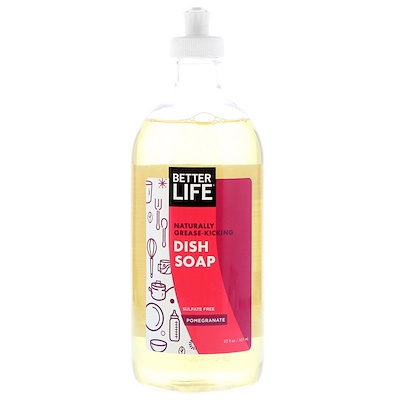 Better Life Dish Soap, Pomegranate, 22 fl oz (651 ml)
