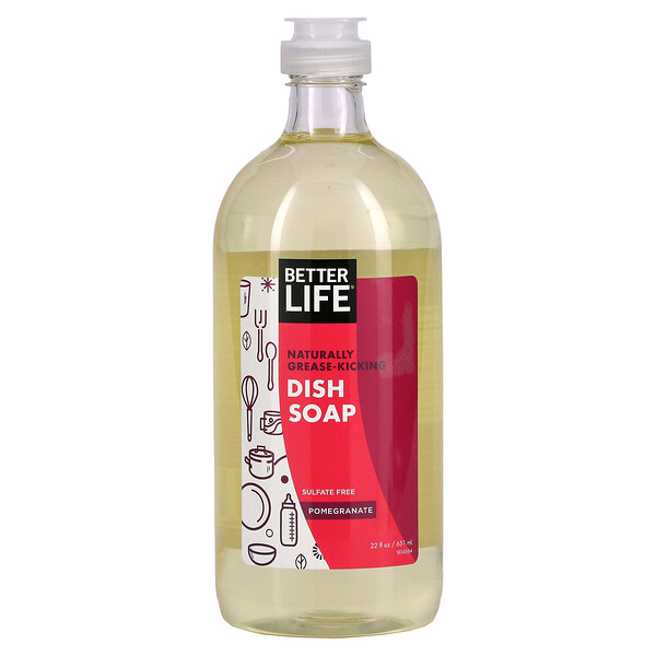 Better Life‏, Dish Soap, Pomegranate, 22 fl oz (651 ml)