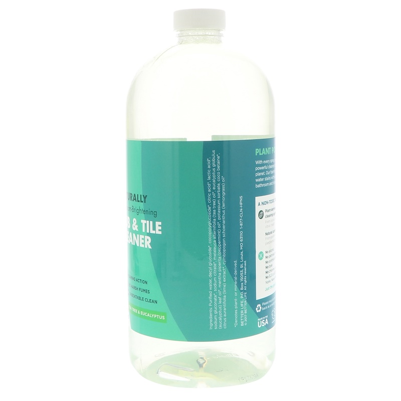 Better Life, Naturally Bathroom Brightening Tub & Tile Cleaner, Tea Tree & Eucalyptus, 32 fl oz