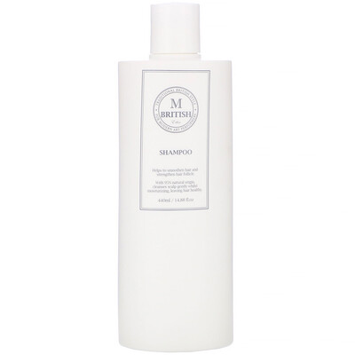 British M Ethic, Shampoo, 14.88 fl oz (440 ml)